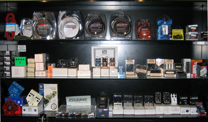 preamps, pedals, pickups, accessories